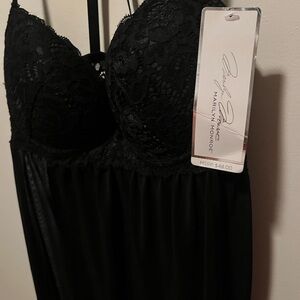 Marilyn Monroe Black Lace Chemise